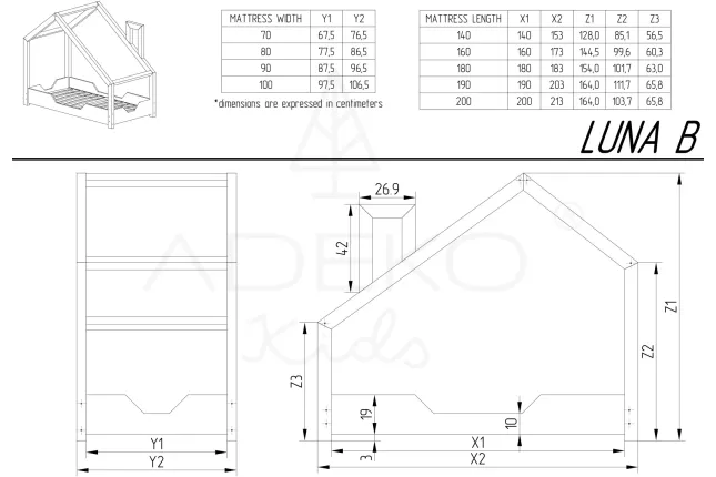 Cabin bed Luna B