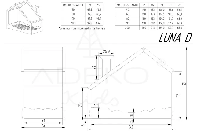 Cabin bed Luna D