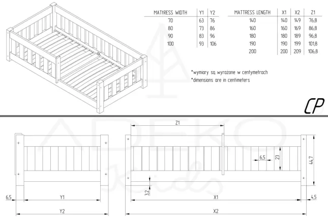 Single bed CP