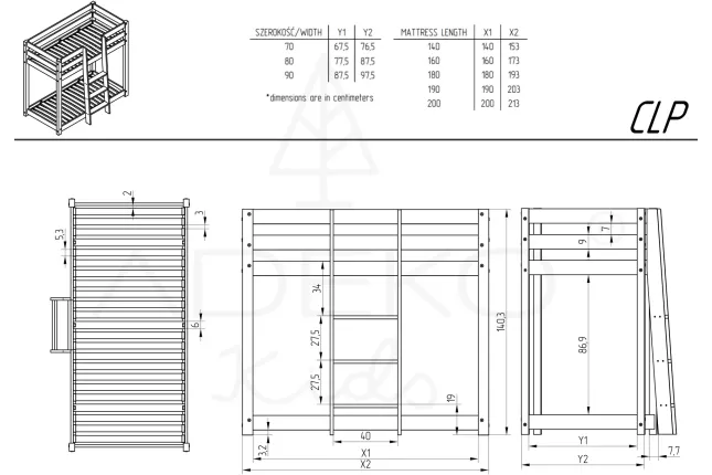 Bunk bed CLP