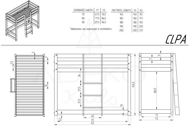 Bunk bed CLPA