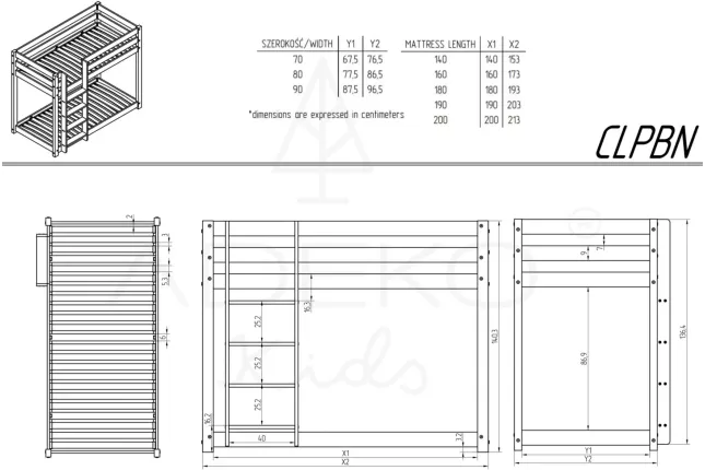 Bunk bed CLPBN