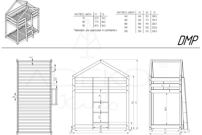 Bunk bed DMP