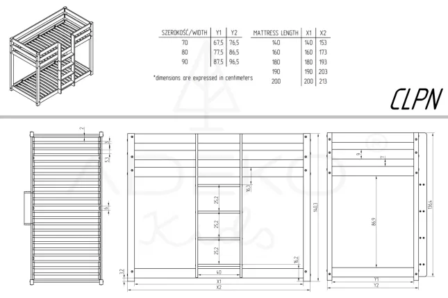 Bunk bed CLPN