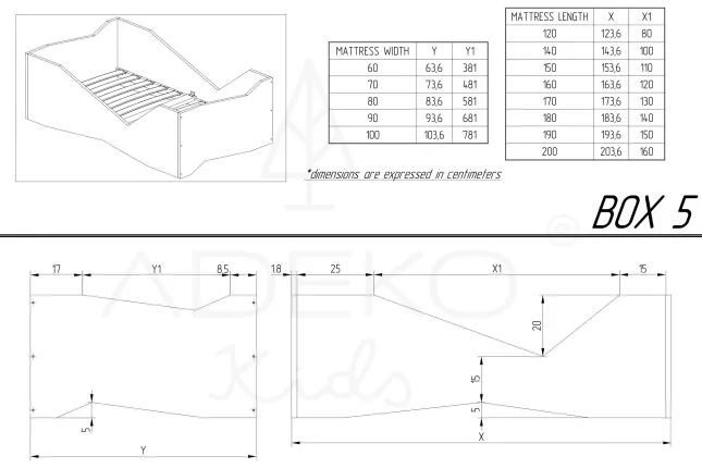 Single bed BOX 5