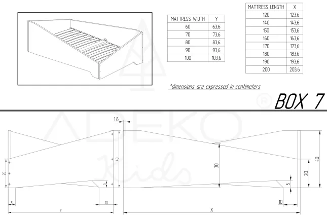 Single bed BOX 7