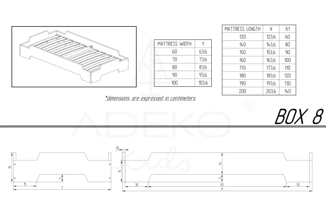 Single bed BOX 8