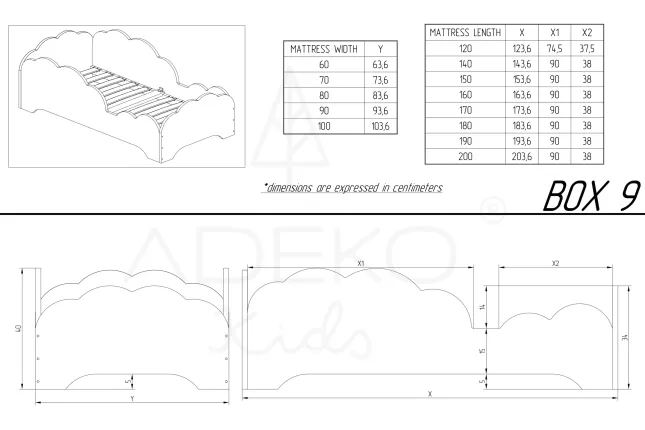 Single bed BOX 9