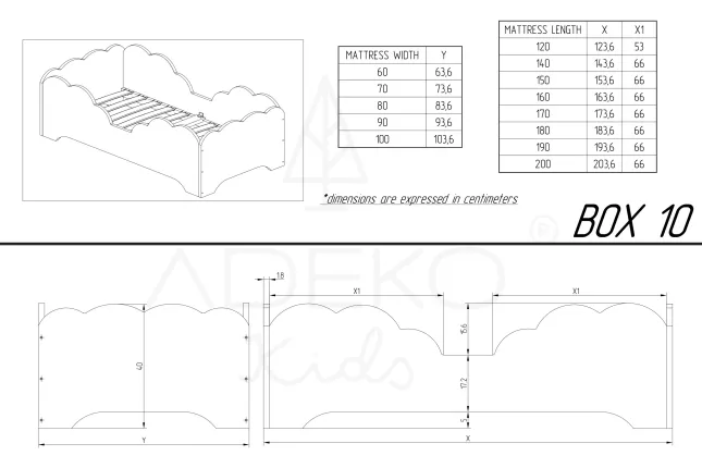 Single bed BOX 10