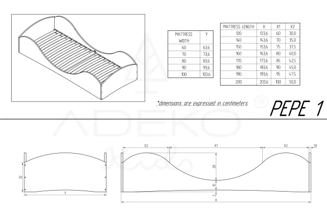 Single bed PEPE 1