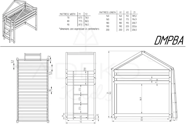 Bunk bed DMPBA