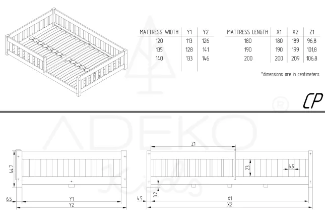 Single bed CP